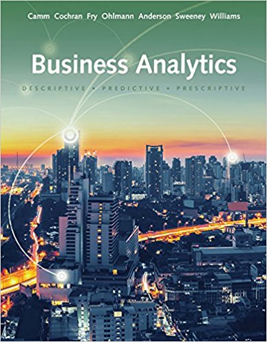Test Bank for Business Analytics 3rd Edition Camm