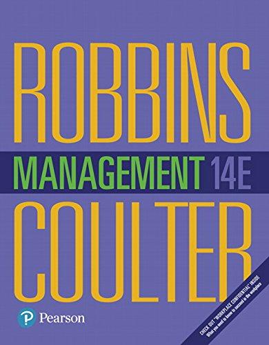 Test Bank for Management 14th Edition Robbins