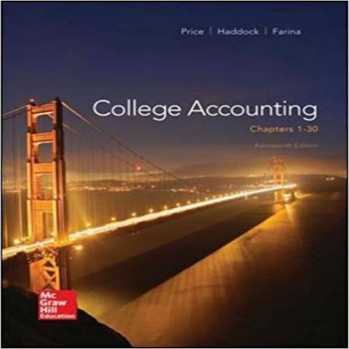 Test Bank for College Accounting 14th Edition Slater