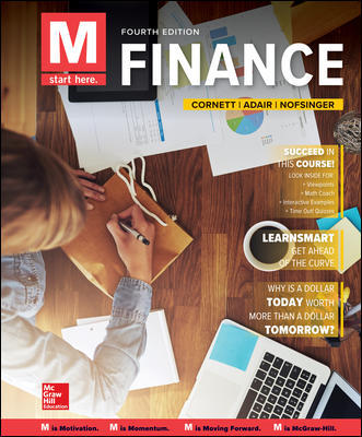 Test Bank for M: Finance 4th Edition Cornett