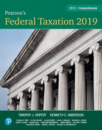 Test Bank for Pearson’s Federal Taxation 2019 Comprehensive 32nd Edition Rupert