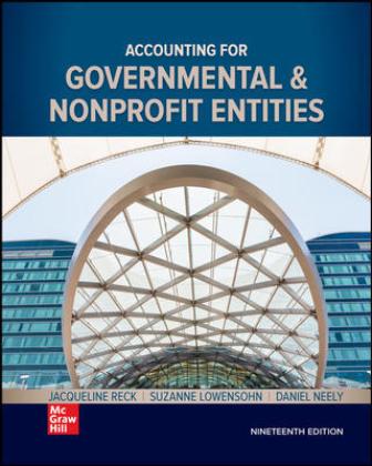 Test Bank for Accounting for Governmental & Nonprofit Entities 19th Edition Reck