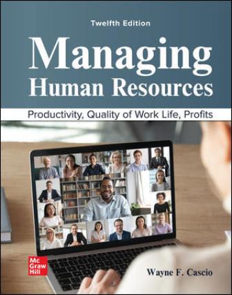Test Bank for Managing Human Resources 12th Edition Cascio
