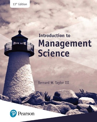 Test Bank for Introduction to Management Science 13th Edition Taylor